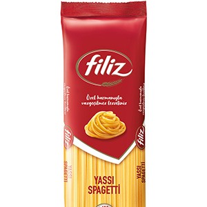 Filiz Makarna Klasik serisi yassı Spagetti Makarna Paket Görseli